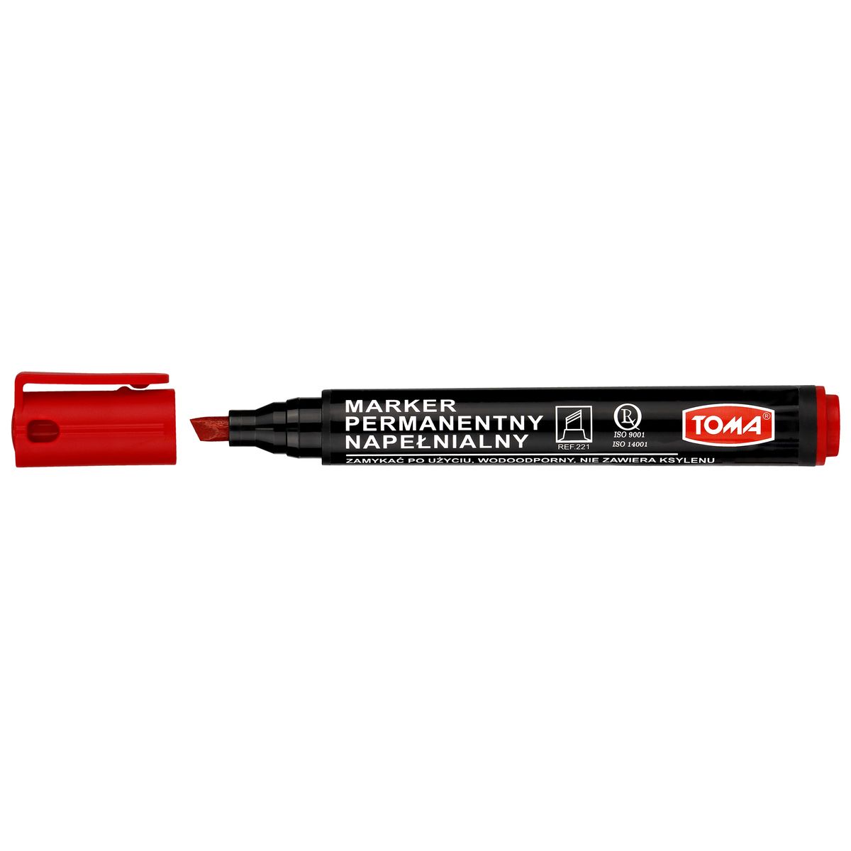 PERMANENT MARKER CHISEL RED REYNOLDS