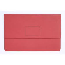 DOCUMENT WALLET RED CARDBOARD