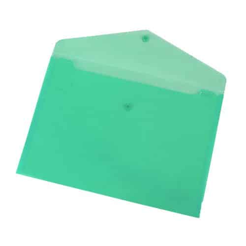 BUTTON ENVELOPE A5 GREEN