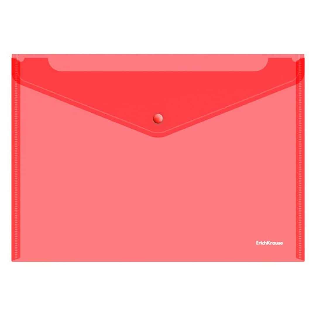RED A3 BUTTON ENVELOPE