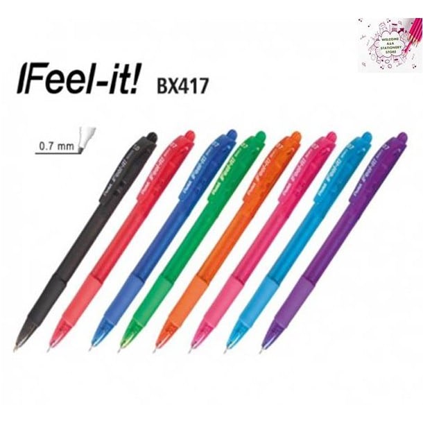 BALL PEN  PINK 0.7 PENTEL RETRACTABLE