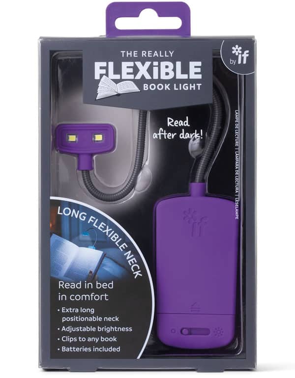 THE REALLY FLEXIBLE BOOK LIGHT - PURPLE