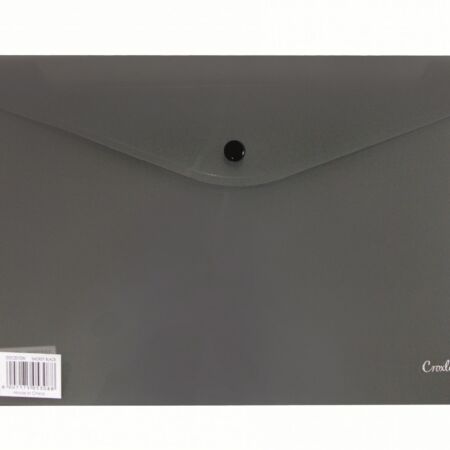 BLACK A4 BUTTON ENVELOPE