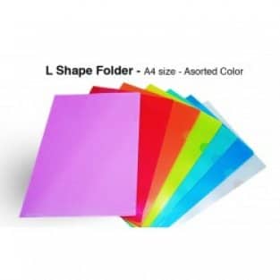 BLUE L SHAPE FOLDER