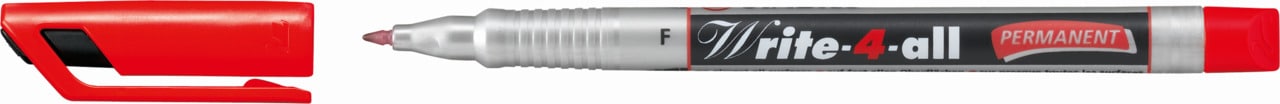 PERMANENT MARKER F RED WRITE 4 ALL