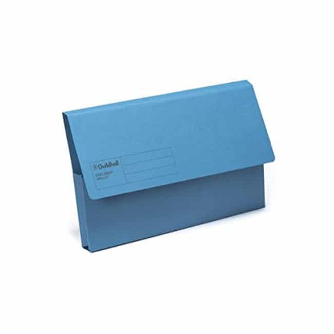 DOCUMENT WALLET BLUE CARDBOARD