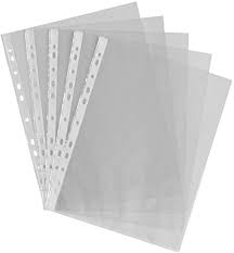 PUNCHED POCKETS A4 X 25 THIN