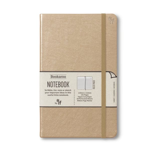 BOOKAROO NOTEBOOK A5 JOURNAL GOLD