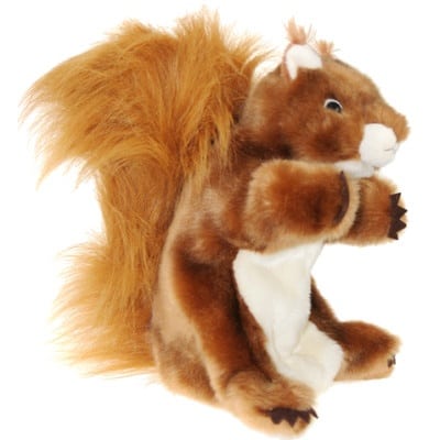 RED SQUIRREL LONG SLEEVED GLOVE PUPPET