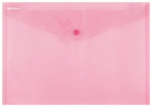 PINK A4 BUTTON ENVELOPE