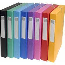 YELLOW BOX FILE 3CM PLASTIC
