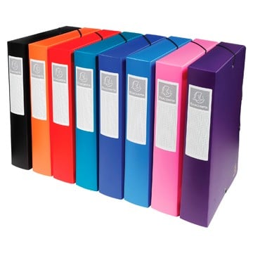 BLACK BOX FILE 6CM PLASTIC