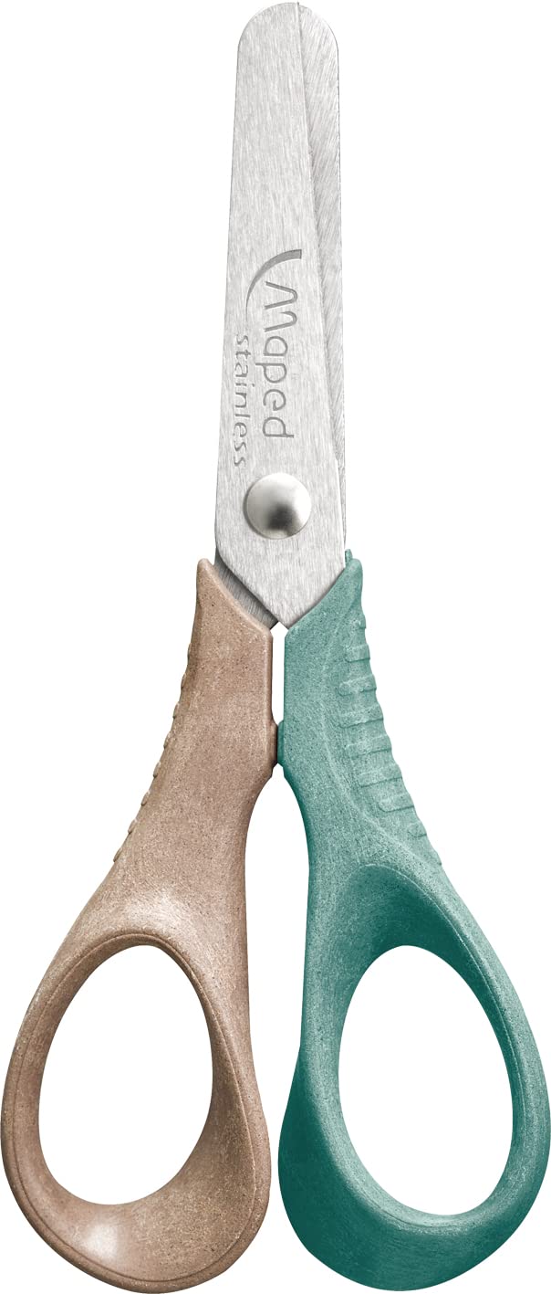 SCISSORS VIVO 12CM WOOD MAPED