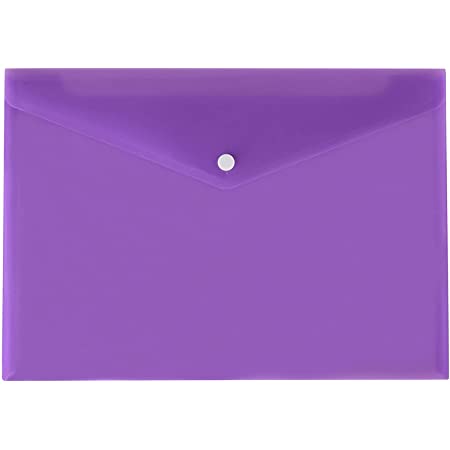 PURPLE A5 BUTTON ENVELOPE