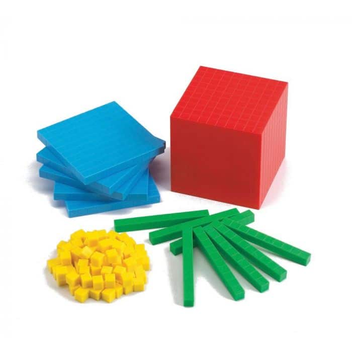 BASE TEN SET 121 PIECES