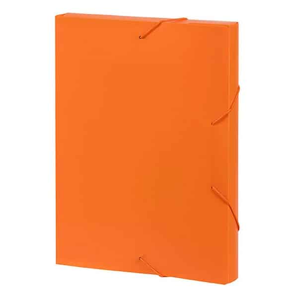 ORANGE 4CM BOX FILE PLASTIC