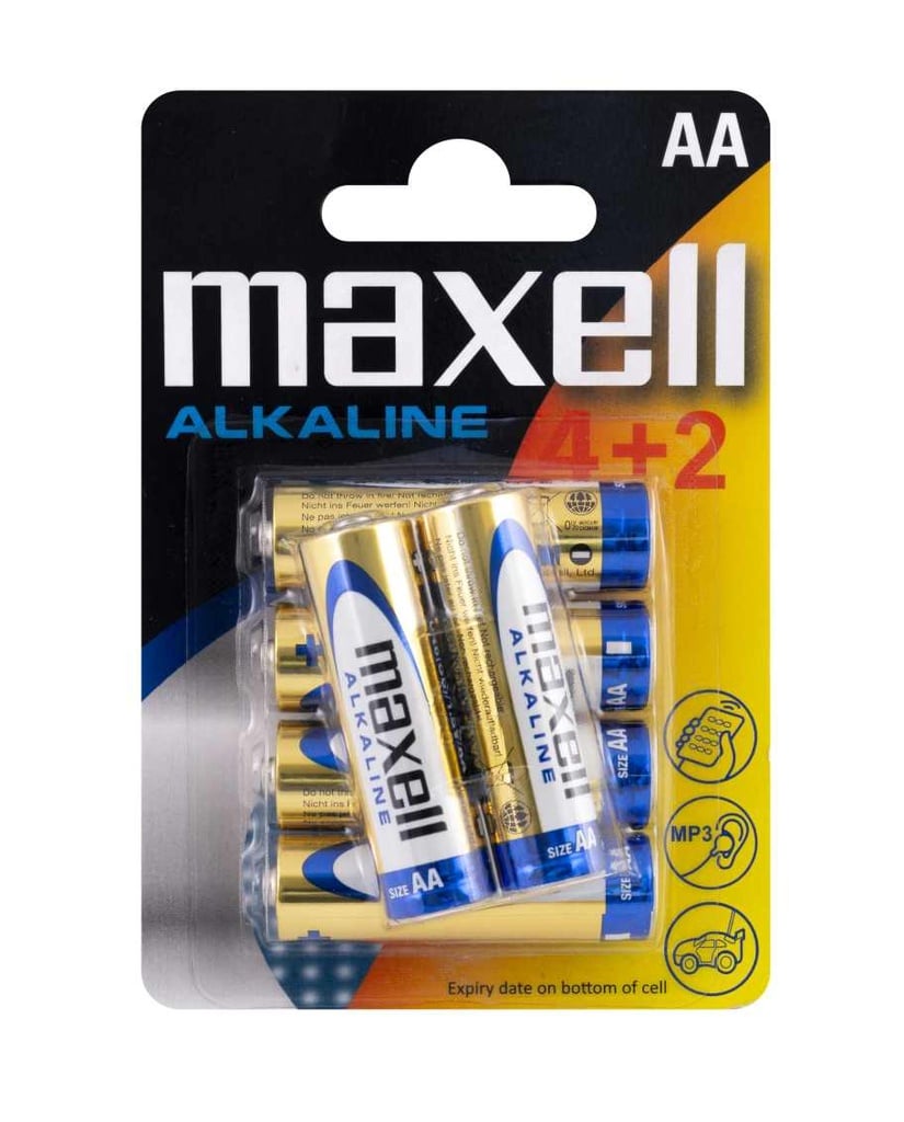BATTERIES AA PACK MAXELL ALKALINE