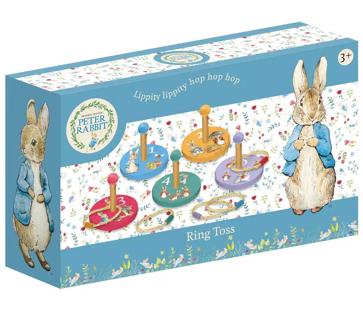 WOODEN RING TOSS PETER RABBIT