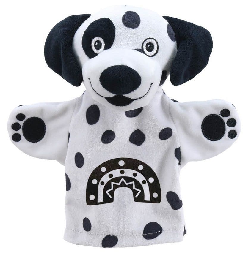 MY FIRST BLACK AND WHITE PUPPET DOG