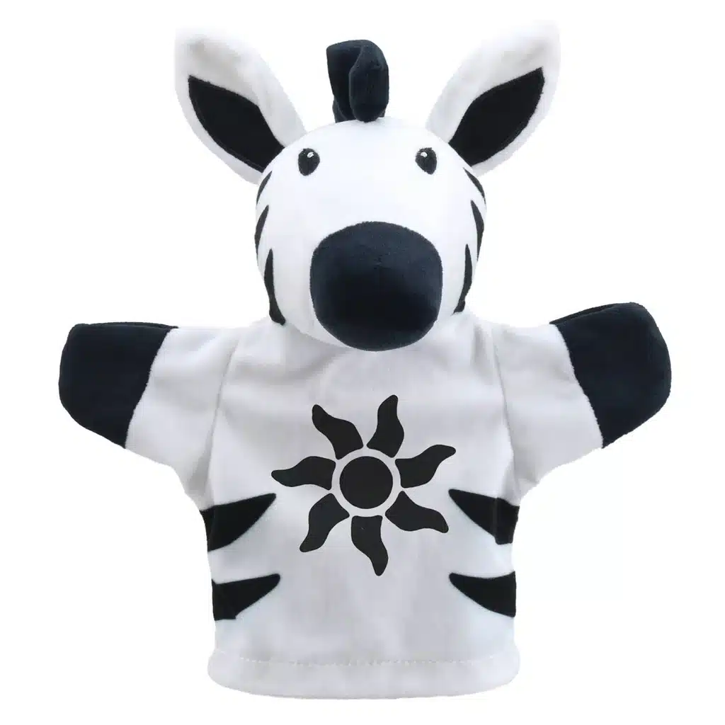 MY FIRST BLACK AND WHITE PUPPET ZEBRA