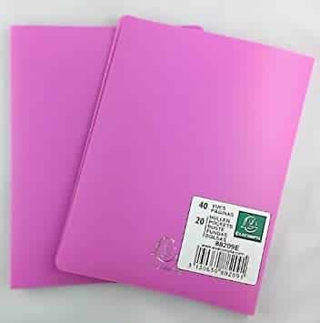 PINK 20/40 DISPLAY BOOK A4