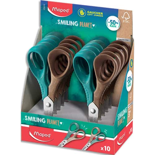 SCISSORS 13CM LEFT HAND SMILING PLANET