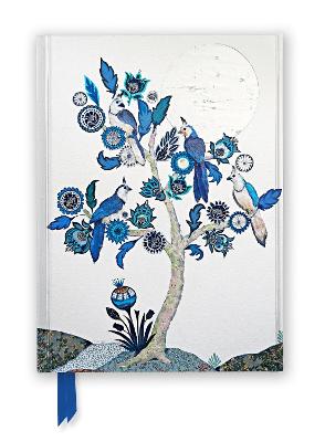 Alexandra Milton: Silver Tree Of Life With Four White-Throated Magpies (Foiled Journal)