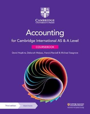 Cambridge International As & A Level Accounting Coursebook With Digital Access (2 Years)