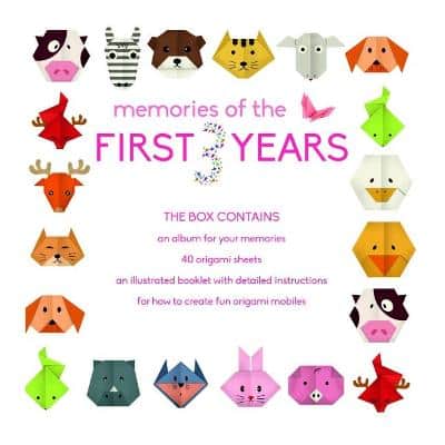 Memories Of The First 3 Years (Girl) Record Book And Origami Mobile Kit