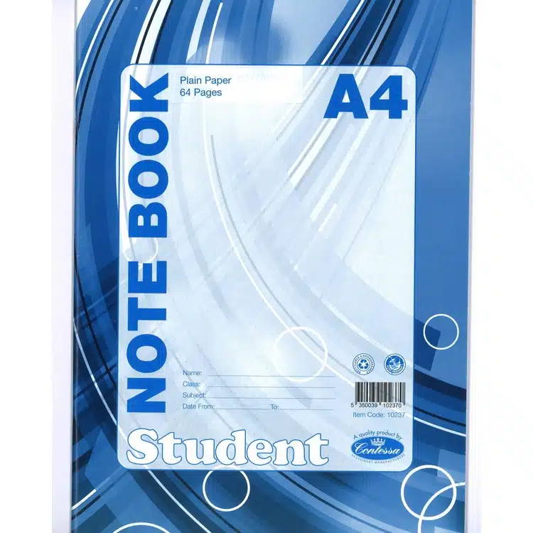 NOTEBOOK A4 64P BLANK PAGES