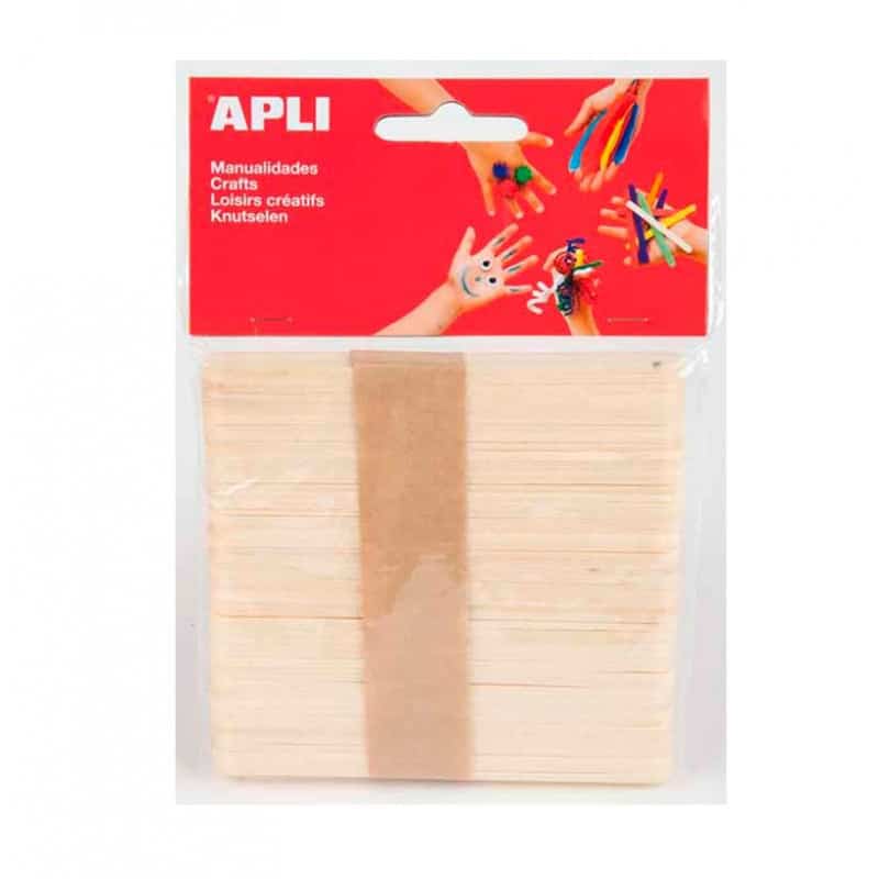 WOODEN POP STICKS NATURAL COLOUR X50
