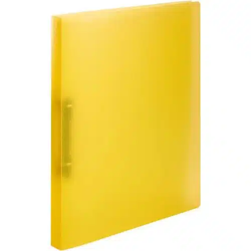 RING FILE YELLOW A4 SOFT