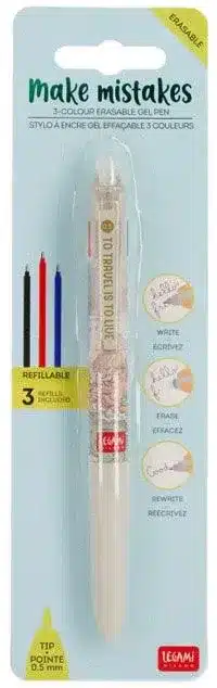 ERASABLE PEN 3 COLOUR TRAVEL