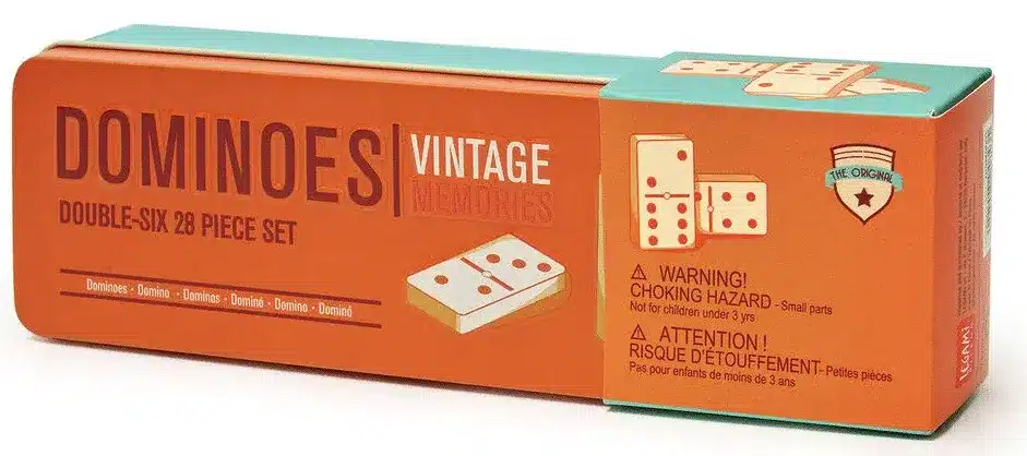 VINTAGE DOMINOES DISPLAY 6 PCS