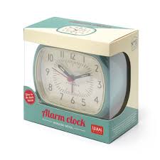 VINTAGE INSPIRED ALARM CLOCK - AQUA