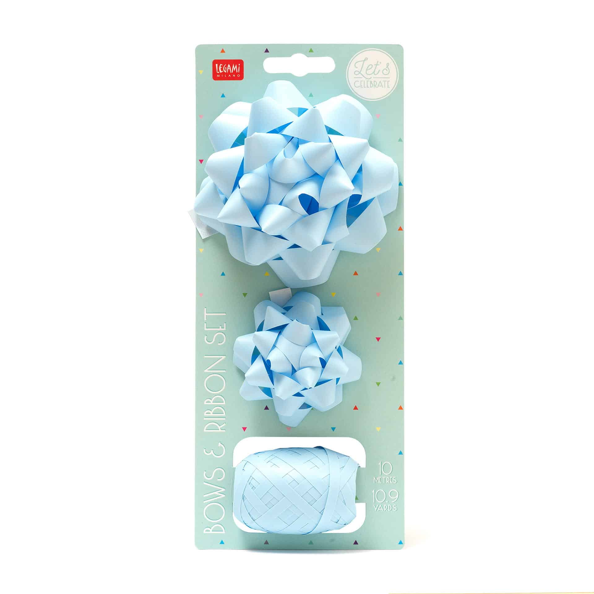 BOWS & RIBBON SET - LIGHT BLUE